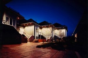 Waterfront Condominium Courtyard, Lighthouse Point